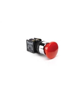 Emas KB12E KB Serisi Plastik 1NC Acil Stop 40 mm Çevirmeli Kırmızı 22 mm Buton