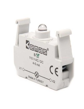 Emas BY Yedek LED'li 100-230V AC Yeşil Sinyal Blok