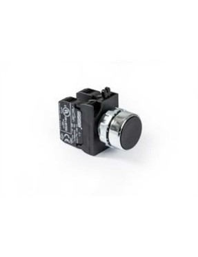 Emas CM101DH CM Serisi Metal 2NO Yaylı Düz Siyah 22 mm Buton