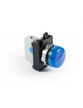 Emas CM0M0XM CM Serisi Metal LED'li 100-230V AC Mavi 22 mm Sinyal