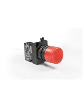 Emas CP200EK30 CP Serisi Plastik 1NC Acil Stop 30 mm Çevirmeli Kısa Kırmızı 22 mm Buton
