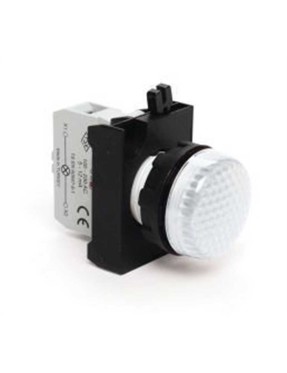 Emas CP0B0XB CP Serisi Plastik LED'li 100-230V AC Beyaz 22 mm Sinyal
