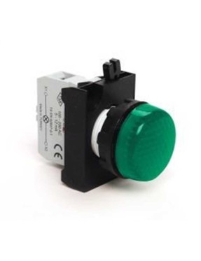 Emas CP0Y0XY CP Serisi Plastik LED'li 100-230V AC Yeşil 22 mm Sinyal