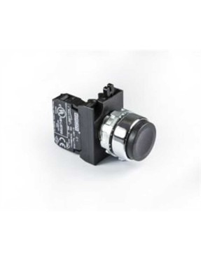 Emas CM100HH CM Serisi Metal 1NO Yaylı Çıkık Siyah 22 mm Buton