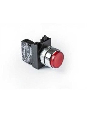 Emas CM100HK CM Serisi Metal 1NO Yaylı Çıkık Kırmızı 22 mm Buton