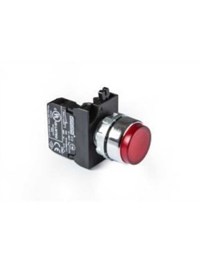Emas CM200HK CM Serisi Metal 1NC Yaylı Çıkık Kırmızı 22 mm Buton