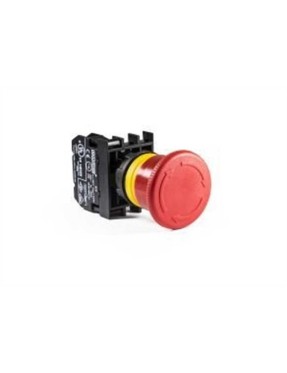 Emas B200EG B Serisi Plastik 1NC Acil Stop 40 mm Çevirmeli Pozisyon Göstergeli Kırmızı 22 mm Buton