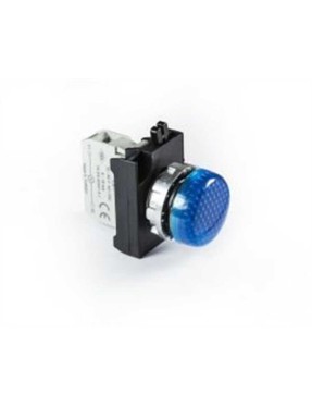 Emas CM070XM CM Serisi Metal LED'li 12-30V AC/DC Mavi 22 mm Sinyal