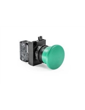 Emas CP100MY CP Serisi Plastik 1NO Yaylı 40 mm Mantar Yeşil 22 mm Buton
