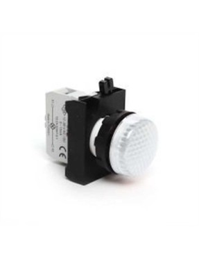 Emas CP050XB CP Serisi Plastik LED'li 12-30V AC/DC Beyaz 22 mm Sinyal