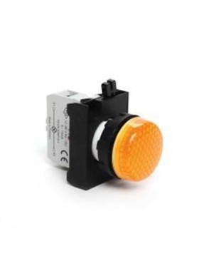 Emas CP080XS CP Serisi Plastik LED'li 12-30V AC/DC Sarı 22 mm Sinyal