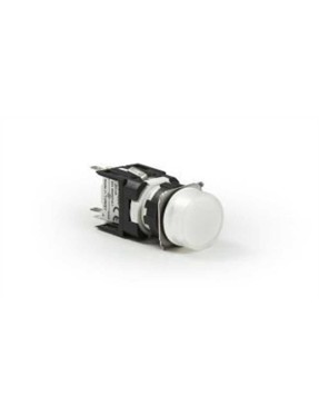 Emas D050YXB D Serisi Plastik LED'li 12-30V AC/DC Yuvarlak Beyaz 16 mm Sinyal
