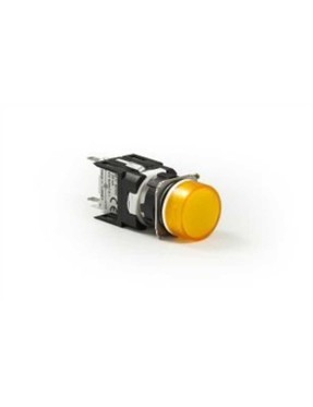 Emas D080YXS D Serisi Plastik LED'li 12-30V AC/DC Yuvarlak Sarı 16 mm Sinyal