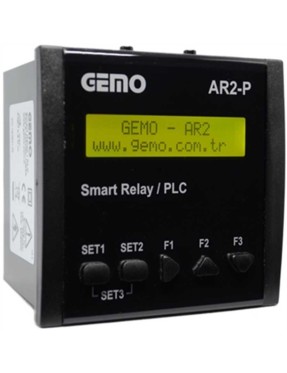 Gemo AR2-P-24VDC-10D2A Panel Tipi "Ladder Logic" ile Programlanabilir Akıllı Röle / PLC