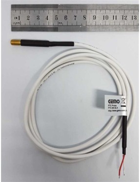Gemo PTC-H-130C Sıcaklık Sensörü 1,5m Silikon Kablolu (2 telli) PTC Sensör, Uç Çapı 6 mm, (-50°C ... +130°C)