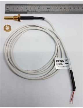 Gemo PTC-S-130C Sıcaklık Sensörü 1,5m Silikon Kablolu (2 telli) PTC Sensör, Uç Çapı 6 mm (-50°C ... +130°C)