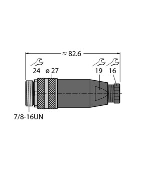 Turck 6904718 BS4151-0-9 Fieldbus Sistemleri İçin Aksesuarlar