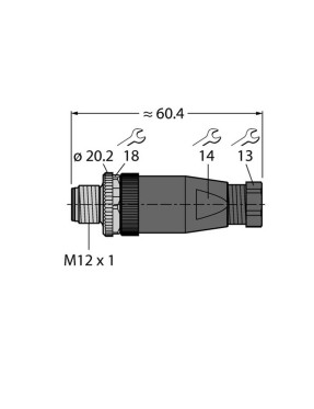 Turck 69010 BS8141-0 SAHADA MONTAJI YAPILABİLİR KONEKTÖR