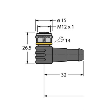 Turck 6625516 WKC4,4T-5-TXL AKTÜATÖR-SENSÖR KABLOSU, PUR