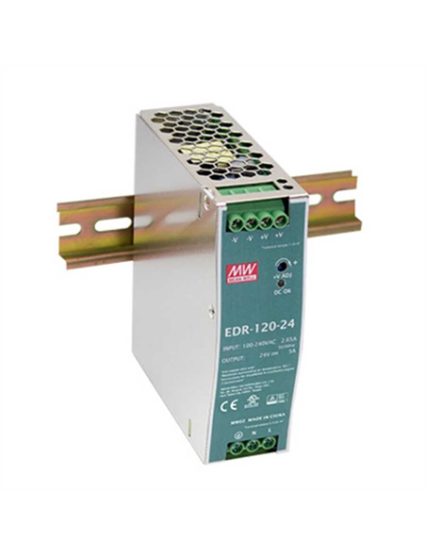 MeanWell EDR-120-24 24V Raya Montaj Güç Kaynağı MeanWell EDR-120-24 24V Raya Montaj Güç Kaynağı