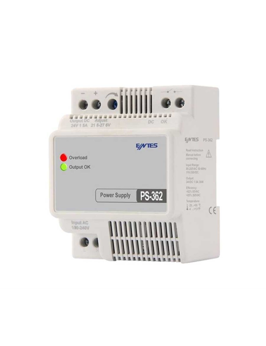 ENTES PS-362 GÜÇ KAYNAĞI 36W 24 V,1,5 A ENTES PS-362 GÜÇ KAYNAĞI 36W 24 V,1,5 A