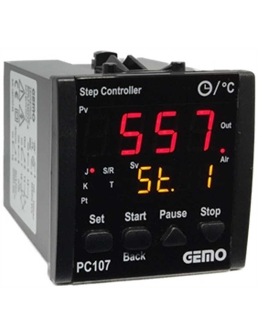 Gemo PC107-230VAC-R "Auto-tune PID" Sıcaklık Kontrol Cihazı Gemo PC107-230VAC-R "Auto-tune PID" Sıcaklık Kontrol Cihazı