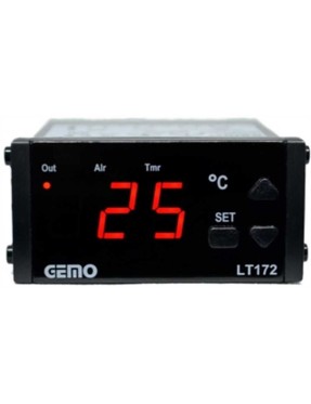 Gemo LT172-230VAC-R ON/OFF Sıcaklık Kontrol Cihazı + GM-NTC-105C Sıcaklık Algılayıcısı