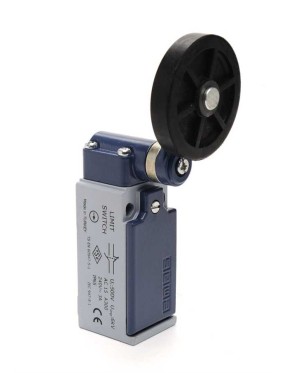 Emas L51K13MEL121 L51 Metal Gövde 50 mm Lastik Kollu Makara Ani Hareketli 1NO+1NC Sınır Şalter