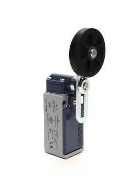 Emas L51K13MEL122 L51 Metal Gövde 50 mm Lastik Ayarlanabilir Kollu Makara Ani Hareketli 1NO+1NC Sınır Şalter