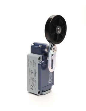 Emas L52K13MEL122 L52 Metal Gövde 50 mm Lastik Ayarlanabilir Kollu Makara Ani Hareketli 1NO+1NC Sınır Şalter