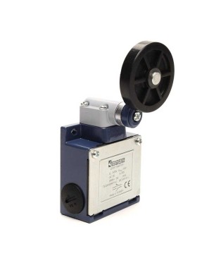 Emas L53K13MEL121 L53 Metal Gövde 50 mm Lastik Kollu Makara Ani Hareketli 1NO+1NC Sınır Şalter