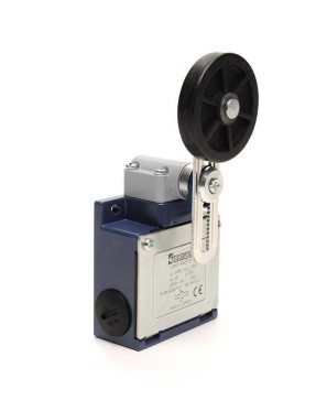 Emas L53K13MEL122 L53 Metal Gövde 50 mm Lastik Ayarlanabilir Kollu Makara Ani Hareketli 1NO+1NC Sınır Şalter