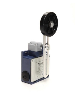 Emas L53K13MEL123 L53 Metal Gövde 50 mm Lastik Ayarlanabilir Kollu Makara Ani Hareketli 1NO+1NC Sınır Şalter