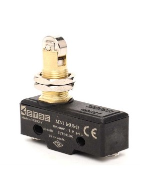 Emas MN1MUM3 Metal Makaralı Pimli 1CO MN1 Serisi Plastik Mini Switch