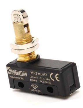 Emas MN2MUM3 Metal Makaralı Pimli 1CO MN2 Serisi Plastik Mini Switch