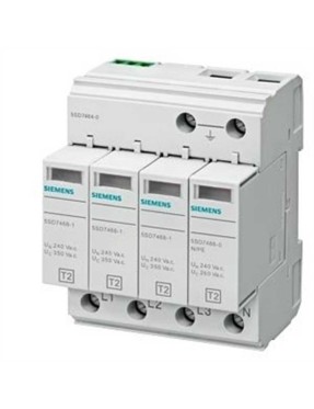 Siemens 5Sd7464-0 C Sınıfı, Sınıf Iı Tip 2 Alçak Gerilim İçin Aşırı Gerilim Sınırlayıcı Parafodru 1 Kutuplu 20 Ka