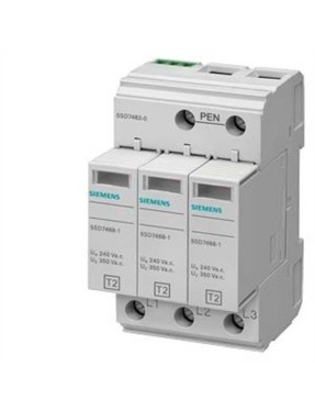 Siemens 5Sd7463 0 C Sınıfı 3 Kutuplu Tn C Sistemleri İçin 3 0 Devreli Aşırı Gerilim Sınırlayıcısı Parafudr