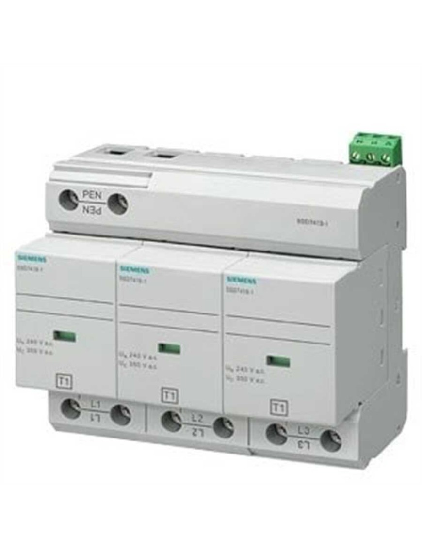 Siemens 5Sd7413 1 B Sınıfı 3 Kutuplu Tn C Sistemleri İçin Yıldırıma Karşı Koruyucu Parafudr Siemens 5Sd7413 1 B Sınıfı 3 Kutuplu Tn C Sistemleri İçin Yıldırıma Karşı Koruyucu Parafudr