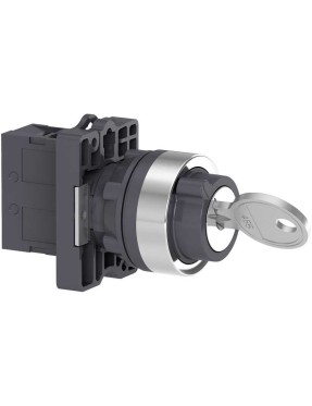 Schneider XA2EG21 22 mm Siyah 0-1 1Na Kilitli Mandal Buton Anahtarlı