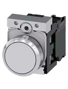 Siemens 3Su1150 0Ab60 1Ba0 Sirius Act Metal Komple Yay Dönüşlü Butonlar Beyaz