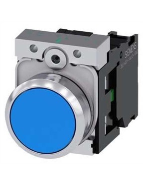 Siemens 3Su1150 0Ab50 1Ba0 Sirius Act Metal Komple Yay Dönüşlü Butonlar Mavi