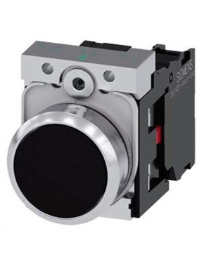 Siemens 3Su1150 0Ab10 1Ca0 Sirius Act Metal Komple Yay Dönüşlü Butonlar Siyah