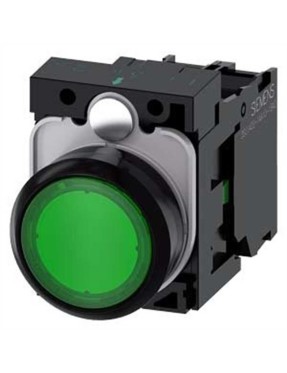 Siemens 3Su1106 0Ab40 1Ba0 Sirius Act Plastik Yeşil Komple Işıklı Yay Dönüşlü Butonlar 230 Ac 1No