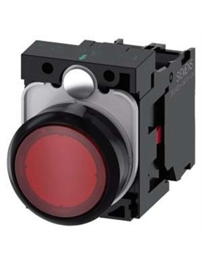 Siemens 3Su1106 0Ab20 1Ca0 Sirius Act Plastik Kırmızı Komple Işıklı Yay Dönüşlü Butonlar 230 Ac 1Nc