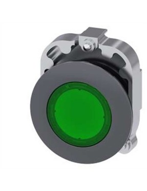 Siemens Ct Mat Metal Yassı Tip 30 Mm Sinyal Lambası Yeşil