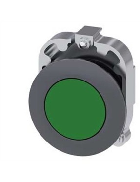 Siemens 3Su1060 0Jb40 0Aa0 Sirius Act Mat Metal Yassı Tip Yay Dönüşlü 30 Mm Buton Yeşil