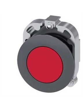 Siemens 3Su1060 0Jb20 0Aa0 Sirius Act Mat Metal Yassı Tip Yay Dönüşlü 30 Mm Buton Kırmızı