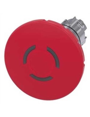 Siemens 3Su1051 1Jb20 0Aa0 Sirius Act Metal Çevir Kur Işıklı 60 Mm Acil Stop Mantar Butonlar