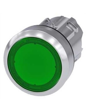 Siemens 3Su1051 0Ab40 0Aa0 Işıklandırılabilir Yay Dönüşlü Metal Buton Kafası Yeşil