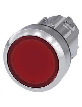 Siemens 3Su1051 0Ab20 0Aa0 Işıklandırılabilir Yay Dönüşlü Metal Buton Kafası Kırmızı
